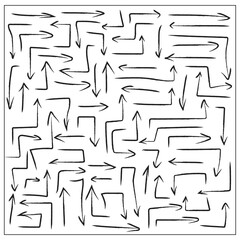 pattern with arrows arrow set hand made 