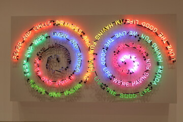 Interior and Art Installations at the Museum. Pittsburgh, Pennsylvania
