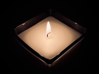Candle in the dark
