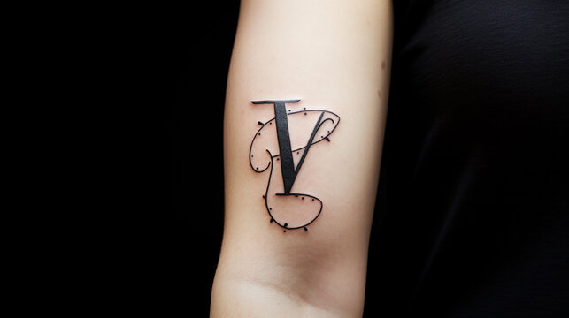 Buy Ordershock Waterproof MV Name Letter Temporary Body Tattoo (Pack of 2)  Online at Best Prices in India - JioMart.