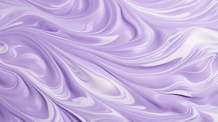 Obraz premium a Lavender Abstract liquid swirl for a background, with room for copy and a light background in a Horizontal format, in an Abstract liquid-themed, photorealistic illustration in JPG. Generative ai