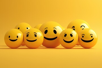 Smiling yellow golden happy face Smiley Laugher, friendly happy smile satisfied client review...