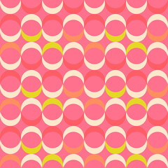 Seamless abstract geometric pattern. Retro style scale repeat background for fabric, textile print or wallpaper design. Vector Illustration.
