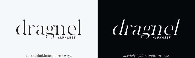 Modern Bold Font. Sans Serif Font. Regular Italic Uppercase Lowercase Typography urban style alphabet fonts for fashion, sport, technology, digital, movie, logo design, vector illustration, dragnel