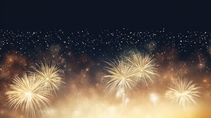 Fototapeta na wymiar Abstract colored firework background new year celebration 2024 comeliness
