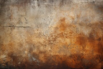 Textured rusty surface on an aged wall - an industrial canvas with a worn appearance