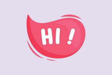 Trendy speech bubbles concept. Colored flat vector illustration isolated.