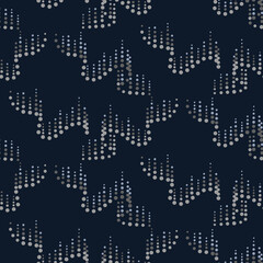 Dark blue aurora borealis abstract seamless background pattern vector illustration