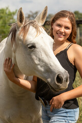 girl and horse