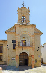 Fototapeta premium Church of Santiago, XVIII Century - historic village of Antequera in Southern Spain, Malaga Province, Andalucia, Europe
