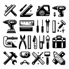 Fototapeta premium set of tools icon