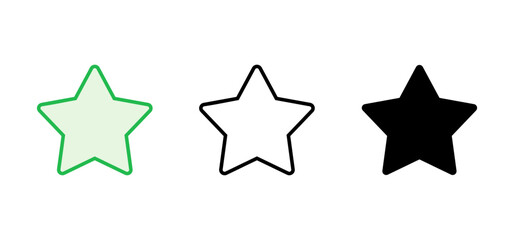 Obraz premium Star Icon set. rating icon vector. favourite star icon