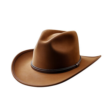 Cowboy hat, trendy leather cowboy hat