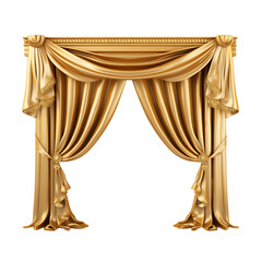 Gold Curtain, Glamorous Gold Interior Drapery