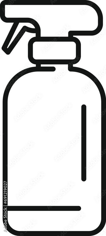 Poster Spray cleaning icon outline vector. Hand atomizer. Water gun