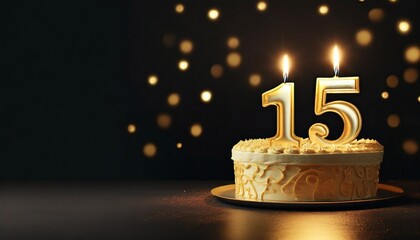 15 years birthday cake. Fiveteen birthday cake.