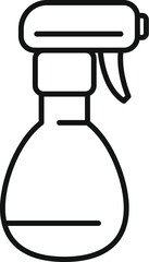 Flower home sprayer icon outline vector. Clean wash hand. Container can