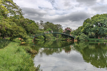 cloudy day in Ibirapuera Park in Sao Paulo