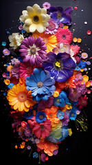 Blossoming Beauty, A Colorful Tapestry of Vibrant Petals and Exquisite Bouquets in Nature's Harmonious Artistry