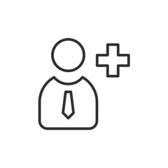 Person with add icon