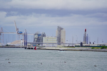 Fototapeta na wymiar Rocket launch site facility in Cape Canaveral, Florida 