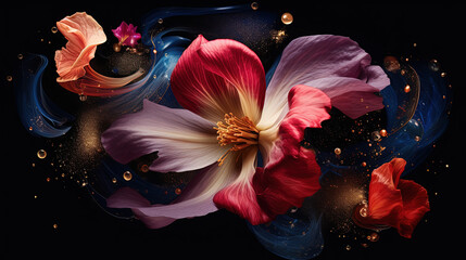 The Enchanting Beauty of Blossoming Flowers, A Dance of Fresh Petals Revealing Nature's Timeless Grace