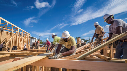 Empathetic Volunteers Unite to Skillfully Construct Homes, Creating Lasting Impact After a Devastating Disaster