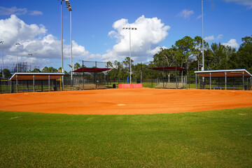 baseball field on a sunny day