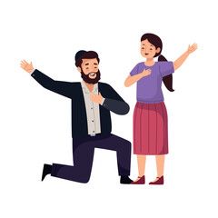 hanukkah rabbi and woman