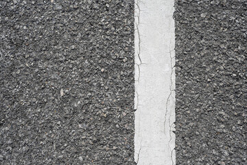 Fototapeta premium White lines in parking spaces in the park