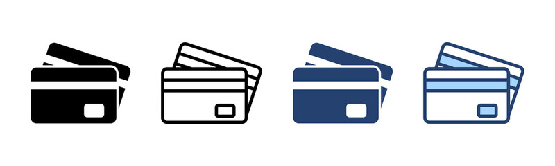 Credit card icon vector. Credit card payment sign and symbol