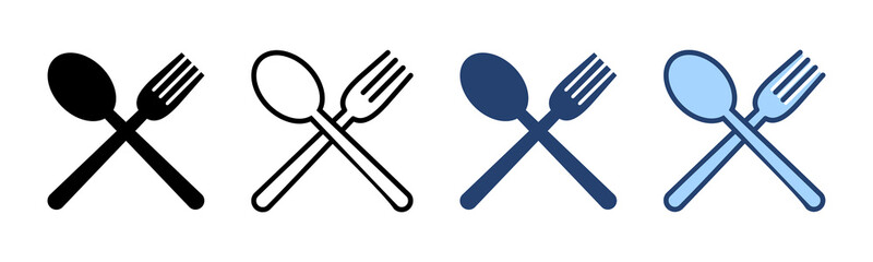 spoon and fork icon vector. spoon, fork and knife icon vector. restaurant sign and symbol