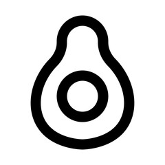 Avocado Line UI Icon