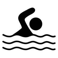 icon swimming black line png