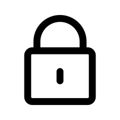 lock line icon