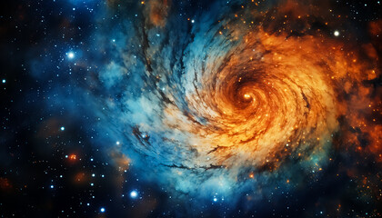 Obraz premium The Beauty of the Galaxy, colorful Universe 