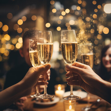 Toasting to Joy: Sparkling Champagne Celebration