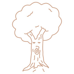 Tree cartoon drawing
