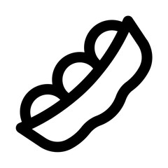 Obraz premium Peas Line UI Icon