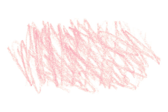 pink pencil strokes isolated on transparent background