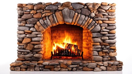 fireplace with burning firewood