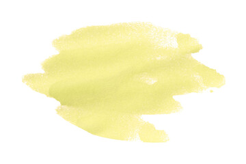 Light yellow watercolor background. Artistic hand paint. Isolated on transparent background.