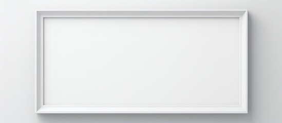 White canvas inside a poster frame.