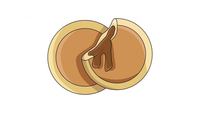 The animation forms an icon for Bungeoppang, a typical Korean food