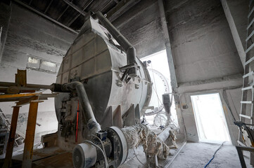 Combustion chamber of tubular rotary kiln at calx factory