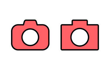 Camera icon set illustration. photo camera sign and symbol. photography icon.