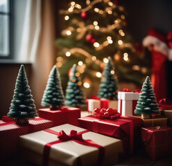 christmas tree with gifts