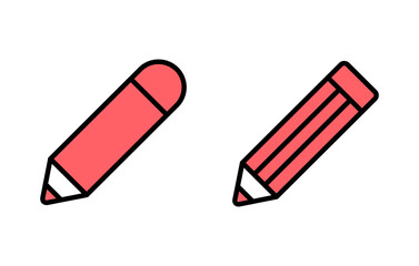 Pencil icon set illustration. pen sign and symbol. edit icon vector