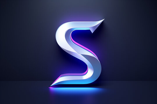 3D render of Letter S