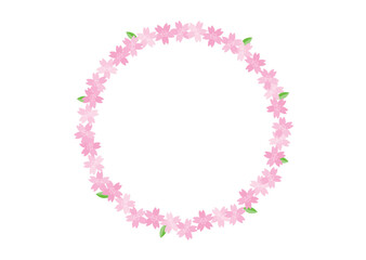 小さな桜のリース